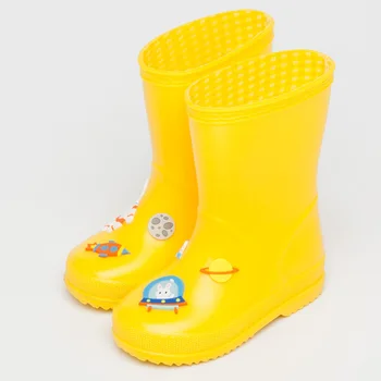 Copii Băieți Fete Rainboots Desene animate PU Pantofi de Cauciuc Antiderapante Copii Impermeabil Cizme de Ploaie Printesa Prinț Rainshoes Dimensiune 23-30