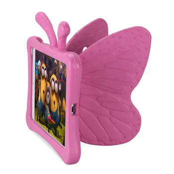 Copii de Siguranță Caz pentru iPad mini 1 2 3 4, Desene animate 3D Fluture Suport Antișoc Tableta Caz Acoperă pentru Apple mini1 mini2 mini3 mini4