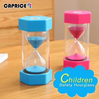 Copii de Siguranță Clepsidra 15/20/30/60 minute Copilul Plastic de Securitate Clepsidră Calendarul Numărătoarea inversă Ceas de Ceas de Nisip Desktop Decor Acasă