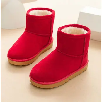Copii Pantofi de Bumbac Pentru Fete Cizme de Încălzire Copii de Iarna Baieti Pantofi de Pluș Cizme de Moda Cașmir Baieti Cizme de Zăpadă