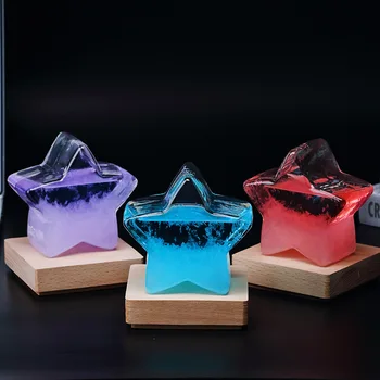 Creative Sticlă Decor Acasă Meserii Prognoza Meteo Stele Figurina Copil Cadou De Ziua Decor Furtuna Sticla Miniatura Ornament
