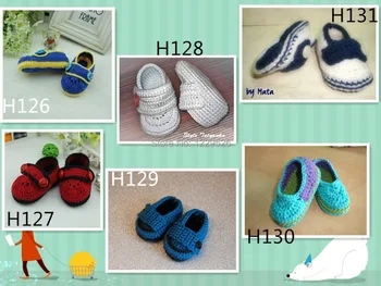 Croșetat Copil Mocasini pantofi Nou-născut de la 0 la 12 Luni pentru băiat