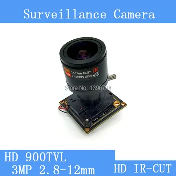 Culoare HD CMOS 900TVL CCTV aparat de Fotografiat Modul 3MP 2.8-12mm + PAL sau NTSC Opțional camere de supraveghere IR-CUT dual-comutator filtru