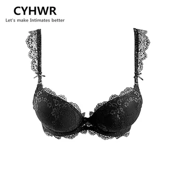 CYHWR High-end Dantela Reglabil Elegant Push-Up pentru Femei Lenjerie de corp Solid Intimii Sutien pentru Femei