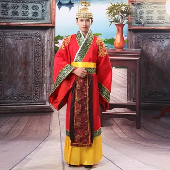 Dans Popular Chinez Han Îmbrăcăminte Împărat Prințul Show De Cosplay Costum Costum Ministrul Tradițională Veche Rochie De Transport Gratuit