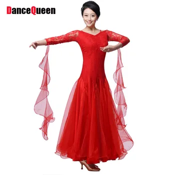 Dans rochie dama rosu/rose/negru lulu/jazz/tango/vals dans rochie de concurs/de performanță marin costume pentru femei