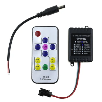 DC12V Mini Wireless Digital cu led-uri pixel modul de striptease WS2811 controler cu led-uri cu RF control de la distanță de la Distanță 2048 Pixeli Pentru Benzi cu LED-uri