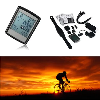 De Brand Nou Waterproof Wireless Cronometru Digital Biciclete Biciclete Vitezometru Monitor De Ritm Cardiac A2