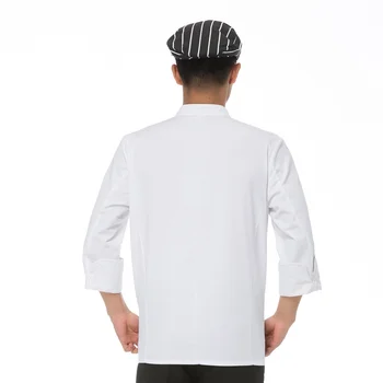 De Iarnă de înaltă calitate cu mâneci lungi Bucătar-șef de serviciu la un Hotel de lucru poarte Restaurant haine de lucru Scule uniformă a găti Topuri