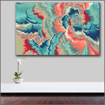 De mari dimensiuni de Imprimare Magnific și frumos furtuna de perete de arta canvas print imagini pentru living si dormitor, Fara Rama