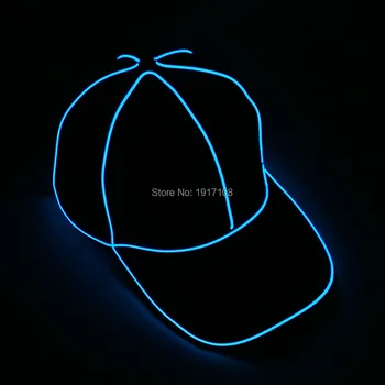 De înaltă calitate, 10 culori disponibile Glow LED Bboy Pălării snapbacks sepci de baseball pălărie de hip-hop băiat și fată pentru o petrecere de Halloween Pălării