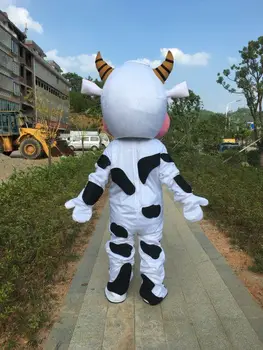 De înaltă calitate de vânzare Vaca mascota costum adult dimensiunea de Halloween, de Craciun Petrecere de Ziua Spectacole de vacă Mascota Costum