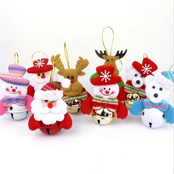 Decoratiuni De Craciun Xmas Copac Bell Ornamente Moș Crăciun Clopot Om De Zăpadă Papusa De Clopot De Crăciun Ornamente De Decor Consumabile 2018