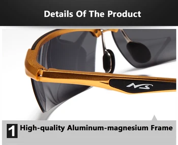 Designer de Brand pentru Bărbați ochelari de Soare Polarizat TAC UV400 ochelari de Soare aluminiu magneziu cadru sofer polarizat ochelari de soare