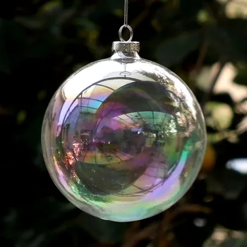 Diametru=10cm 12buc/cutie de Sticlă, Balul de Crăciun-Perla Luciu Glob de Sticlă în Ziua de Crăciun Decorare Diametru Diferit pentru selectarea