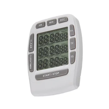 Digital LCD cu Timer Bucătărie Magnetic Cronometre de Gătit Timer 3 canal de Afișare Ore/Min/Sec AM/PM Gadget-uri de Bucătărie Instrumente de Gătit