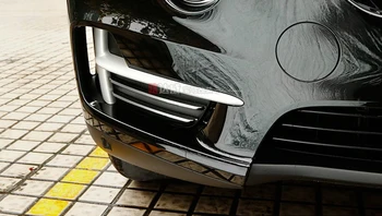 Din oțel inoxidabil, Mașină de Ceață Față Lumina Grila Capac Tapiterie Auto Lumina de Ceață Capac Decor Ornamental Pentru BMW X5 F15-2016 Styling Auto