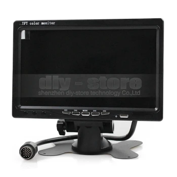 DIYKIT DC12V-24V 7 Inch 4 Split Quad LCD Ecran Display de Culoare retrovizoare Monitor Auto pentru Masina Camion Autobuz Camera de mers inapoi