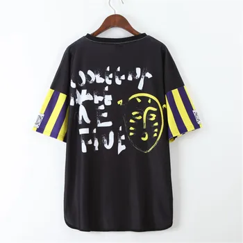 Doar.fi.n-hip hop de moda pentru femei de vara tricou sexy 3d imprimate design original rock topuri doamnelor hip hop freestyle galben