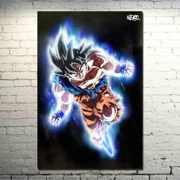 Dragon Ball Z - Goku Lupta Japonia Anime Arta Pânză de Mătase Poster 13x20 24x36 inch Poze de Perete (click pentru a vedea mai multe)-002