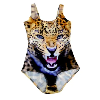 Dragoste Scânteie de Animal Leopard, Tigru de Imprimare O singură Bucată Costume de baie 2XL 3XL 4xl Femei Sexy Plus Dimensiunea rochie Bodycon Costume 4 Modele