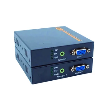 DT206C 660ft Rețea VGA Over IP Audio Splitter Extender Prin Ethernet Cat5e Cat6 Cablu 1080P VGA LAN Video Emițător Receptor