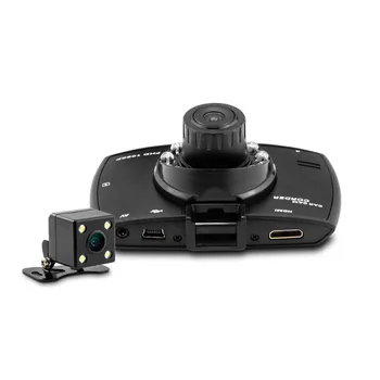 Dual Lens Masina DVR G30B Fața camerei Full HD 1080P Externe Camera din Spate 720*480P H. 264 G-senzor Dash Cam Două Camere