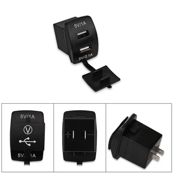 Dual Masina Încărcător USB Plug Cu Voltmetru Display 12V 24V 3.1 Universal Port USB Soclu Adaptor de Alimentare Pentru iPhone Xiaomi, LG si Mai mult