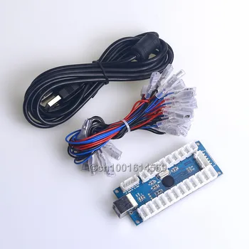 Easyget Nou proiect DIY Kituri de Piese de Întârziere Zero USB cu LED-uri Encoder Pentru PC-ul CONDUS Joystick 10 x LED-uri Iluminate Butoane Pentru MAME Jocuri