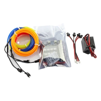 Elecrow 8-Canal de EL Scut Kit pentru Arduino 5V Invertor EL Fire 2M Adaptor Electronic Luminiscente LED-uri Colorate Proiect DIY