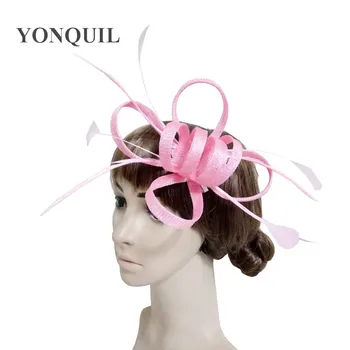Elegant pentru nunta femei violet fascinator sposa pălării de partid caciulita nunta, accesoriu de păr evenimente, articole pentru acoperirea capului piepteni TMYQ108