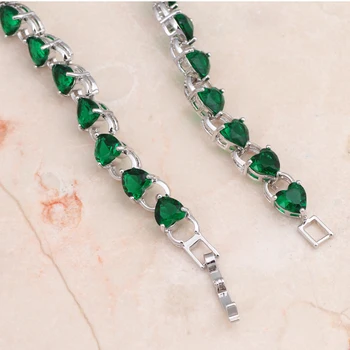 Elegant Peridot Bijuterii pentru femei, Verde Australia Zircon Argint plin de Farmec Bratari Pret de Fabrica de bijuterii de Moda TBS761A