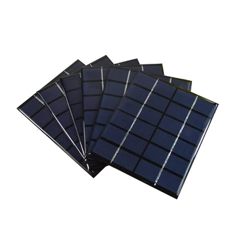 ELEGEEK 5pcs 6V 0.33 UN 2W Mini Panouri Solare Energie Solara Incarcator de 3.7 V de Încărcare a Bateriei de Celule Solare 136* 110*3mm Transport Gratuit