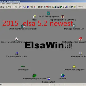 ELSAWIN 5.2 cea mai Noua Versiune de Reparații Auto de orientare software pentru Aud/VW SKODA Seat Auto Software-ul de Reparații Elsawin V5.2 transport gratuit