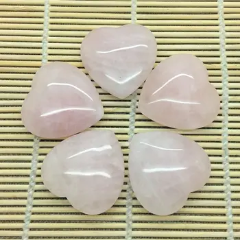En-gros de Cristal Roz Inima de Piatră Pandantiv 40 mm Nici o Gaură Cadou de Nunta Decor Acasă, 5 buc/punga