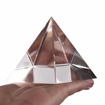 Energia De Vindecare Mici Feng Shui Egiptean Forma De Cristal Clar Piramida Ornament Reiki Vindecare Chakra Amuleta Decor Acasă