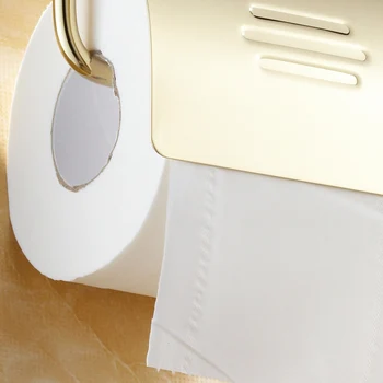 Europene Alamă Titularul De Hârtie Igienică Din Aur/Argint Titularul De Toaletă Rola Cu Fund Rotund De Perete Montate Seturi De Accesorii Pentru Baie