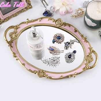 Europene tava rotunda de decor pentru cupcake bijuterii tava de prajitura placa de parfum titularul petrecere de nunta furnizor