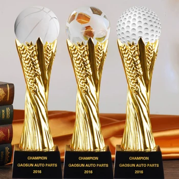 Eveniment Sportiv Trofee De Cristal Premii Ambarcațiuni Cadou De Baschet, Fotbal, Golf Champions Cup Trofeu