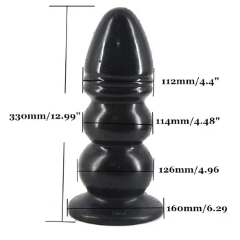 FAAK Mare anal plug vibrator negru gigant imens dop de fund jucarii sexuale erotice produse de cupluri se masturbeaza flirt jucărie penis fals sex-shop