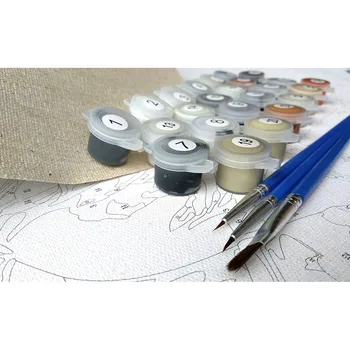 Fara rama DIY Tablou De Numere de Decor Acasă Kituri de Pictura in Ulei Pe Panza de Desen, Pictură De Numere Pentru Arta de Perete Poza