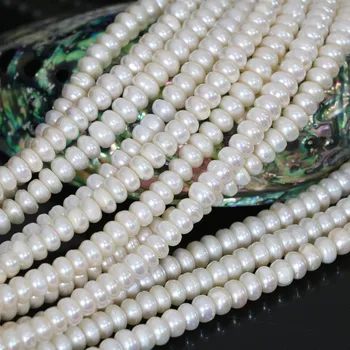Farmecul natural alb de apă dulce pearl liber margele abacus 6*8mm diy moda pentru femei de calitate Superioară bijuterii B1322