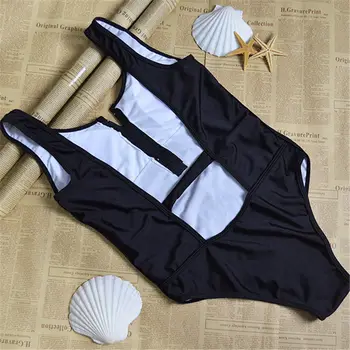 Femei cu Fermoar-O singură Bucată de Costume de baie Bandaj Bikini, Monokini Plaja costume de Baie pentru Scăldat
