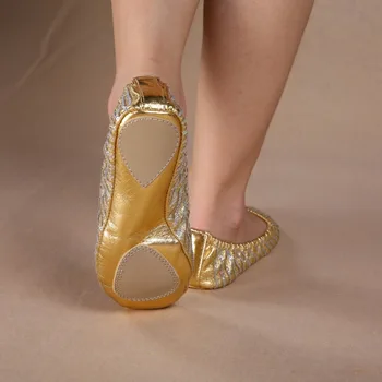 Femei Sexy Fata Panza de Burtă de Dans, Pantofi de Gimnastică Dans Pantofi Șosete, Jambiere ance Profesionale Pantofi Moale Anti-alunecare Plat