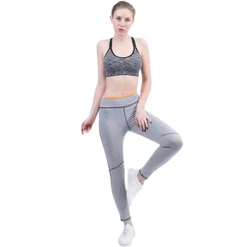 Femei Sport Pantaloni De Yoga Uscare Rapidă Atletic De Sală De Gimnastică Antrenament De Fitness De Funcționare Sport Jambiere Plasă De Mozaic Cu Dungi Pantaloni Push-Up