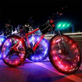 Fierbinte de Vânzare Biciclete Roată de Bicicletă decora lumină Anvelope Vorbit Sârmă de Oțel Rim 20 LED-uri Ciclism Flash de Lumină