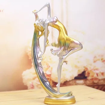 Figurine De Mediu Rasina De Artizanat Europene De Dans Fata De Sculptură În General Acasă Ornamente Decor Creativ Cuplu Cadou