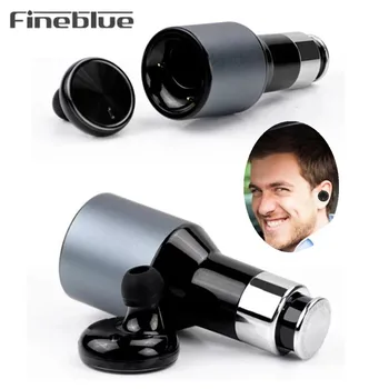 Fineblue F-458 Bluetooth 4.0 Mono setul cu Cască Stereo si Incarcator Auto 2 In 1 Wireless Anulare a Zgomotului Căști cu Microfon pentru Conducere