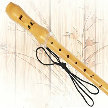 Flaut din lemn Tasta C pentru Voce Înaltă ținută morală Clarinet din Lemn în stil englezesc 8 Gaură Verticală Flaut din Lemn de Instrumente Muzicale din Lemn Flaut