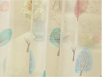 Florale imprimate perdea pentru camera copii / Copii de Desene animate Perdele+ Pur Draperii Panel /Draperii Fereastra Tratament